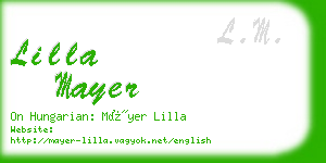 lilla mayer business card